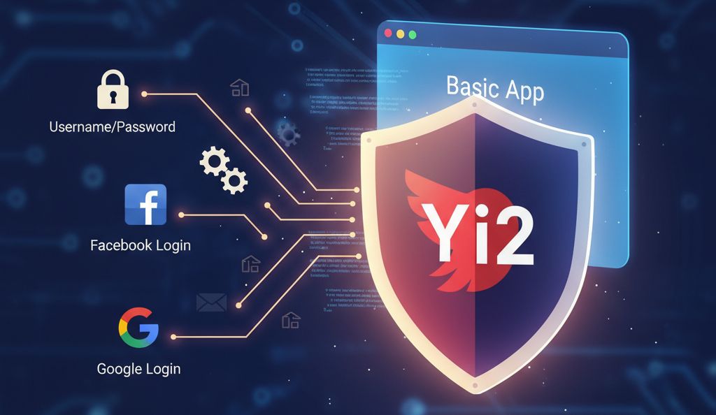 Create multiAuth in yii2 basic app manually